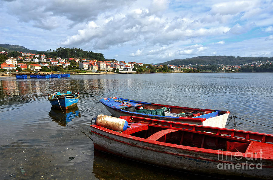 Boat Photograph - Small boats in Galicia by RicardMN Photography