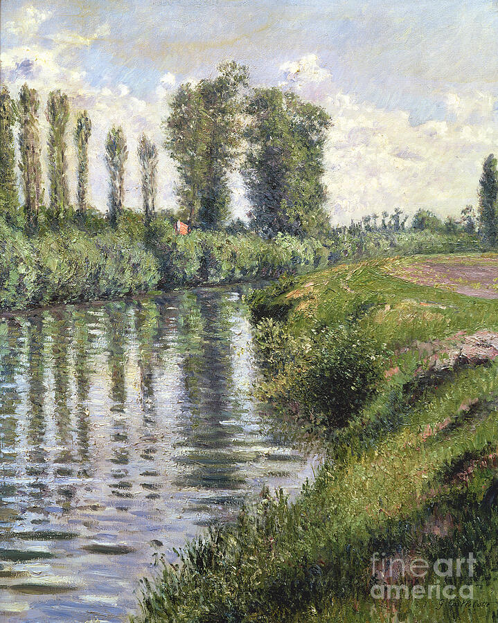 Summer Painting - Small Branch of the Seine at Argenteuil by Gustave Caillebotte