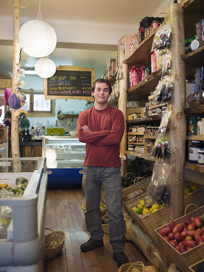 Small business owner in Santiago, Chile Photograph by Felipe Dupouy