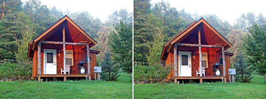 Small Cabin in 3D Stereo Photograph by Duane McCullough