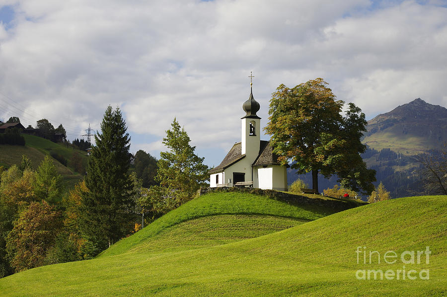 Small Chapel In The Alps Photograph