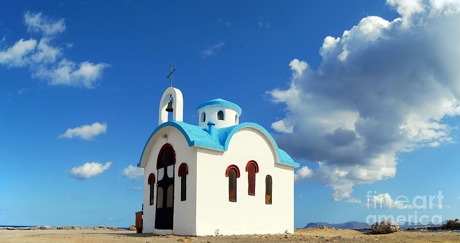 Greek Photograph - Small Church For One by Antony McAulay