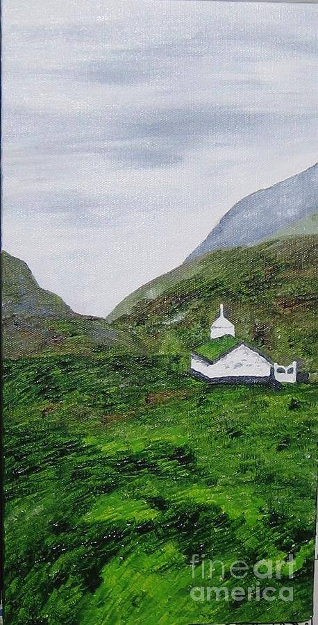 Small church Painting by Susanne Baumann