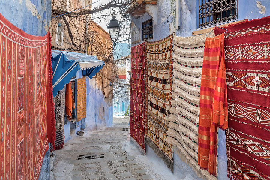 Small Colorful Streets In Medina Of Photograph by Izzet Keribar