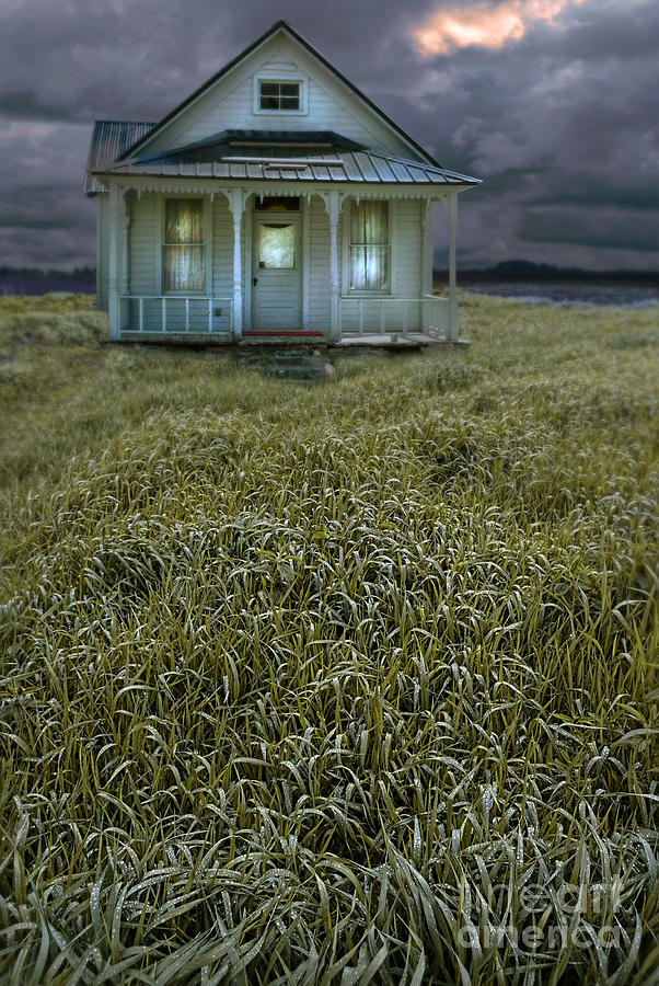 Small Cottage in Storm Photograph by Jill Battaglia - Fine Art America