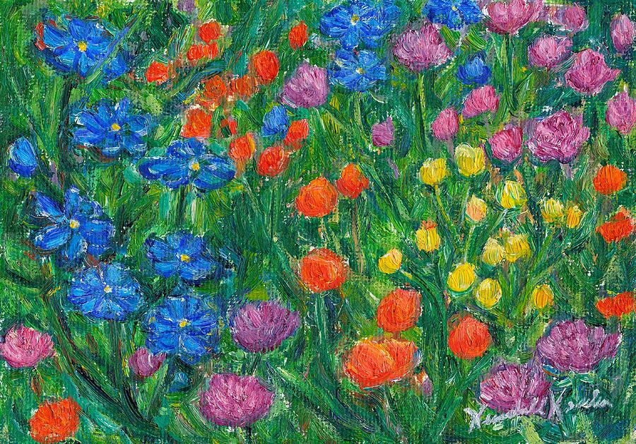 Small Flowers Painting by Kendall Kessler