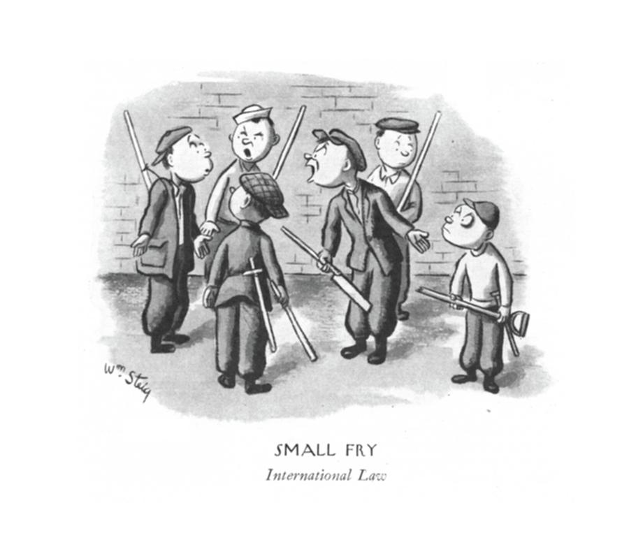 Small Fry
International Law Drawing by William Steig