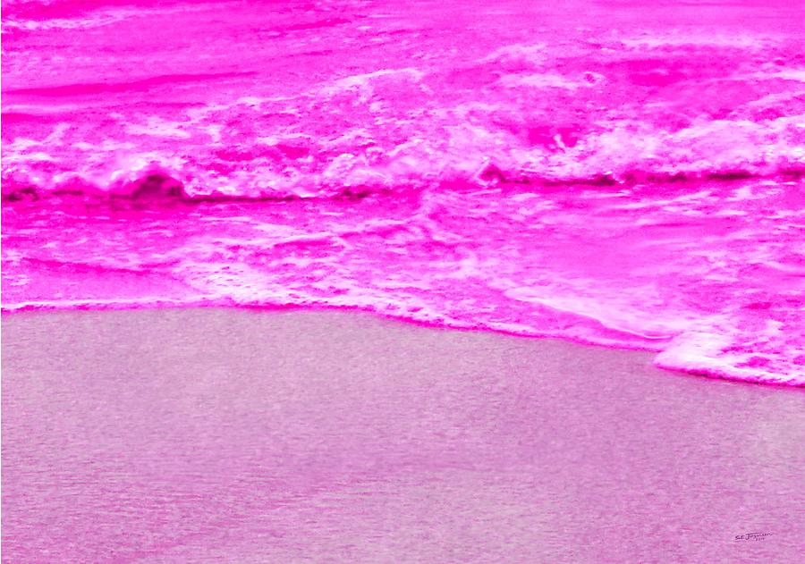Small Maroon Pinkish Wave Photograph by Stephen Jorgensen