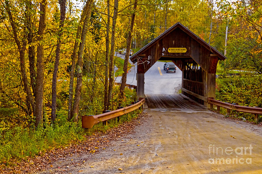 Small New England Covered Bridge Photograph by Sherry  Curry
