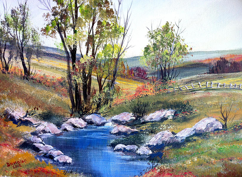 Small Pond Painting by Dorothy Maier