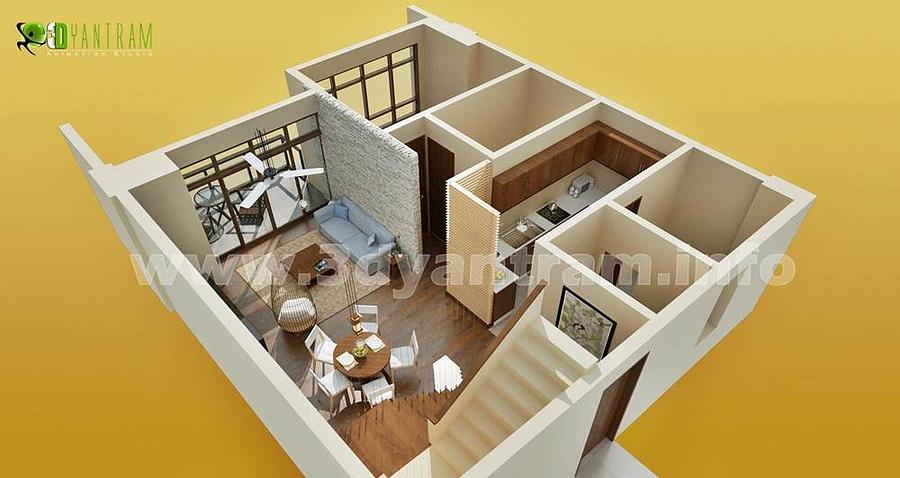 Small Room Floor Plan Digital Art by Ruturaj Desai - Pixels