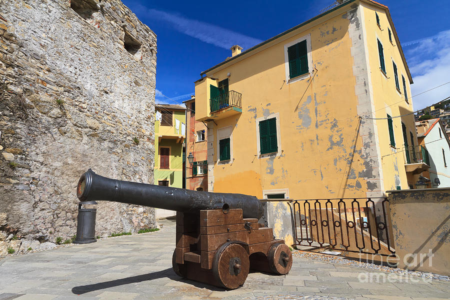 Small Square With Cannon Photograph by Antonio Scarpi