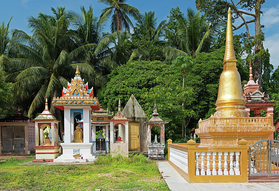 Small Stupas On Temple Grounds Photograph by Andrew Tb Tan