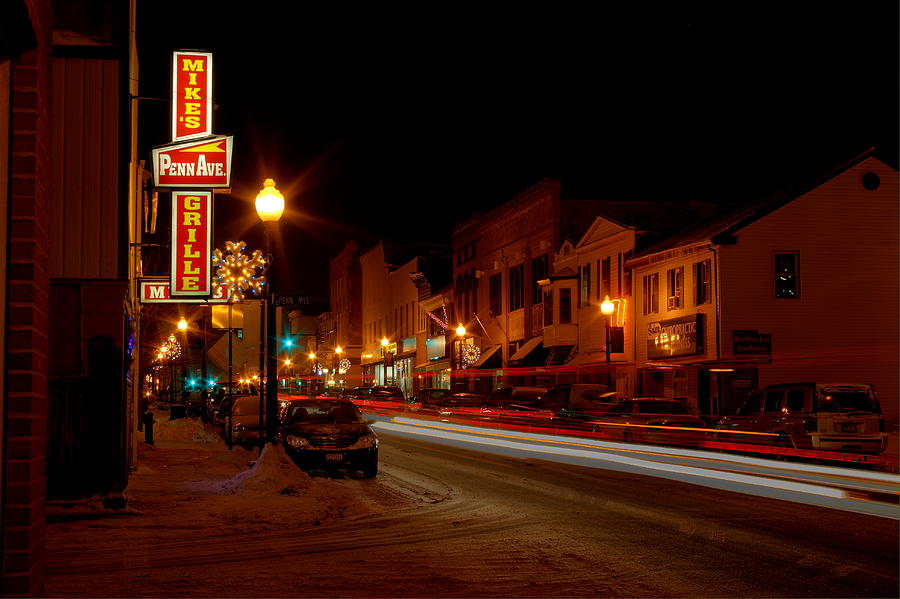 Small Town Winter Photograph by David Dufresne