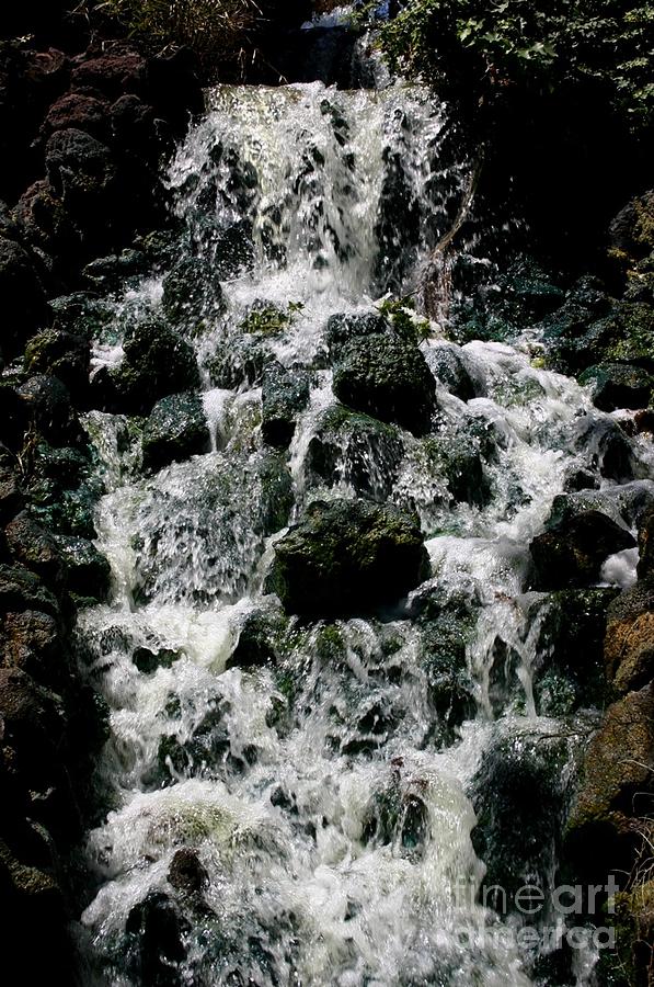 Small waterfall Photograph by Susanne Baumann