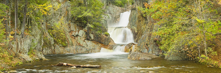 Waterfall Photograph - Smalls Falls In Western Maine Panorama by Keith Webber Jr