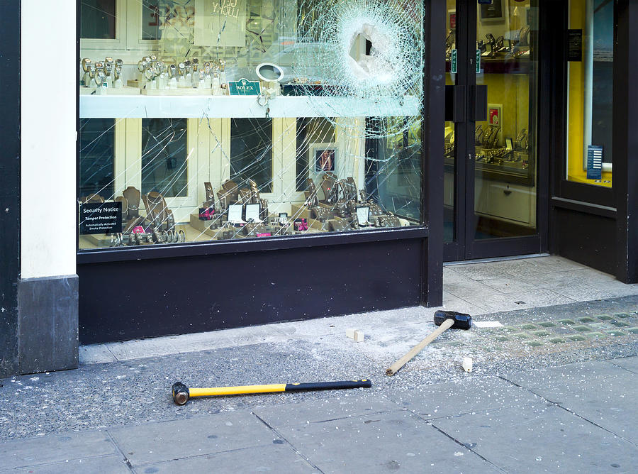 Smash and grab - London West End Photograph by Whitemay