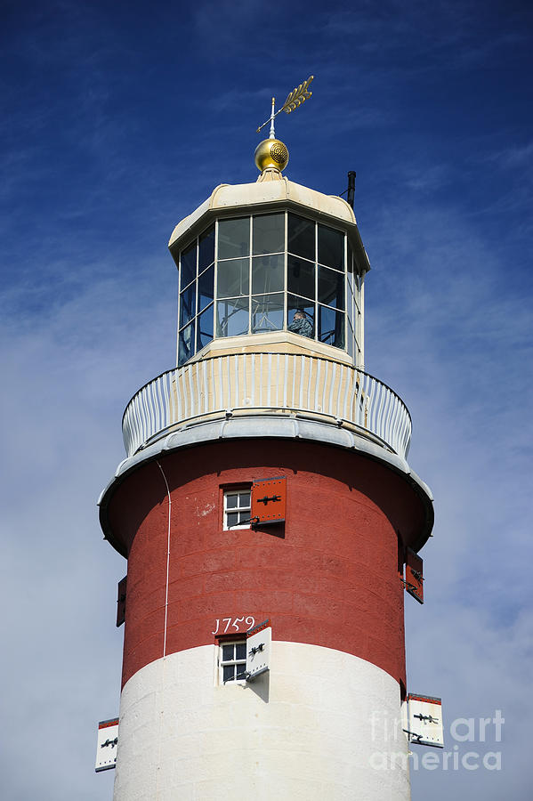 Lighthouse Photograph - Smeaton Tower by Donald Davis