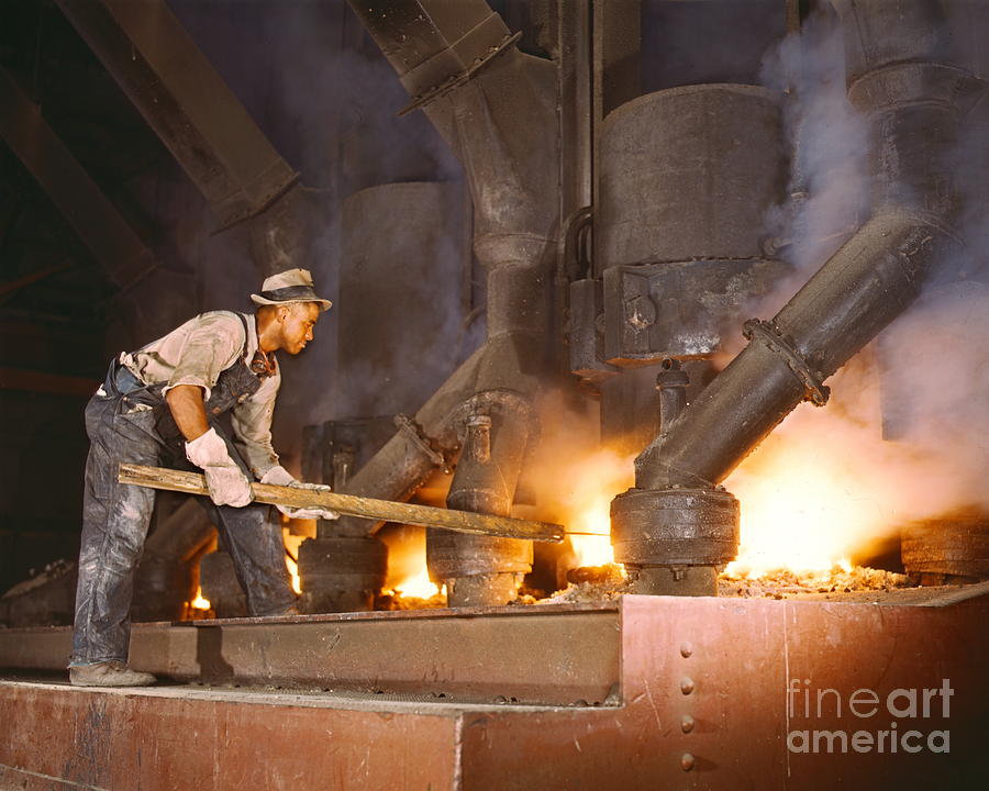 Muscle Shoals Photograph - Smelting Furnace 1942 by Padre Art