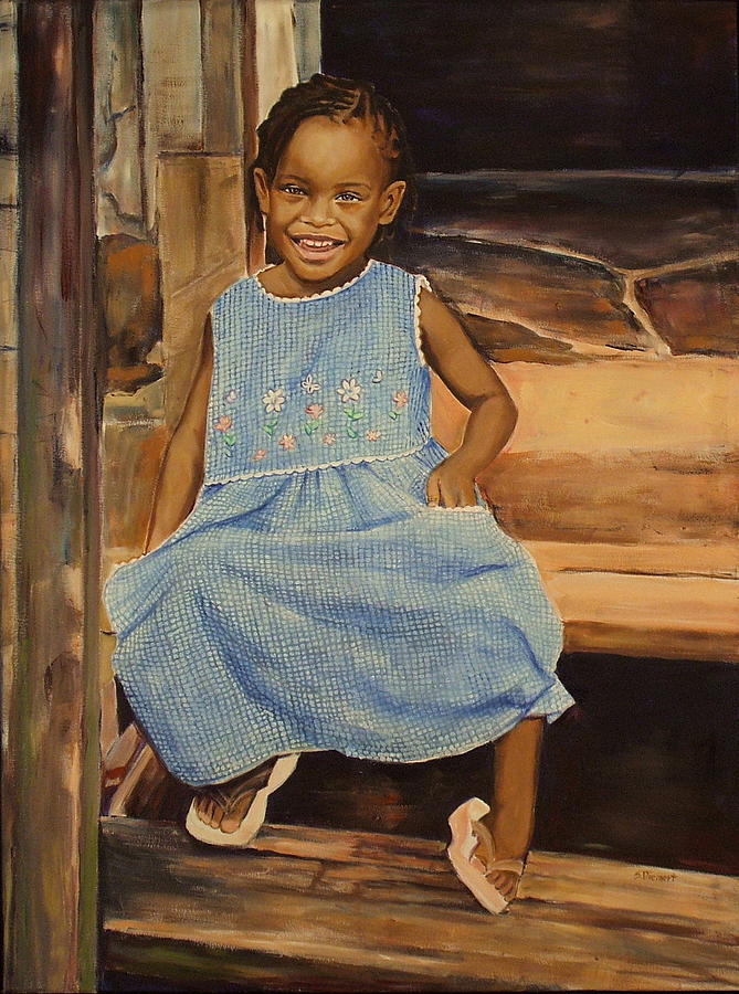Portrait Painting - Smile from Honduras by Sheila Diemert