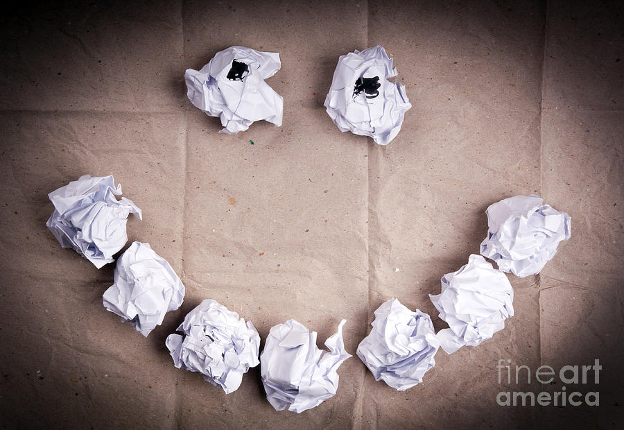 Smiley Face Paper Balls Photograph by THP Creative
