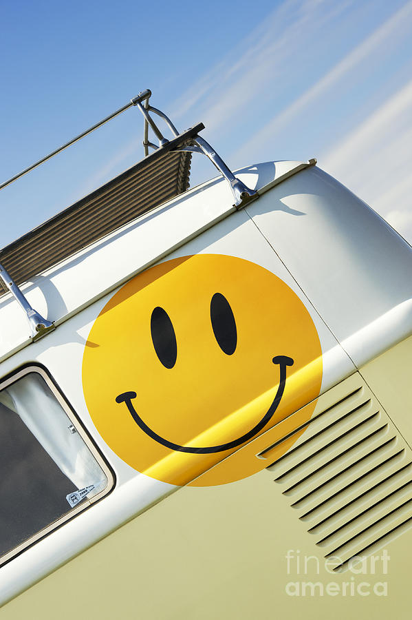 Smiley Face VW Campervan Photograph by Tim Gainey