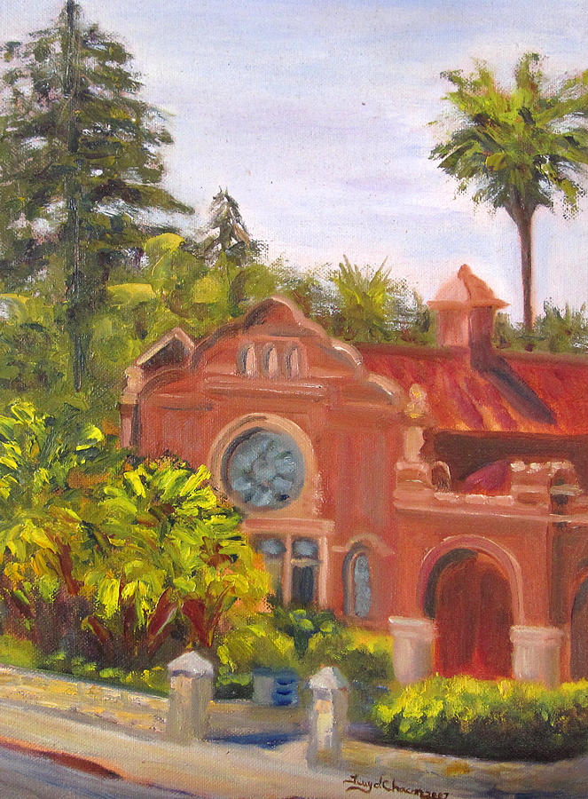 Smiley Library Painting by Terry  Chacon