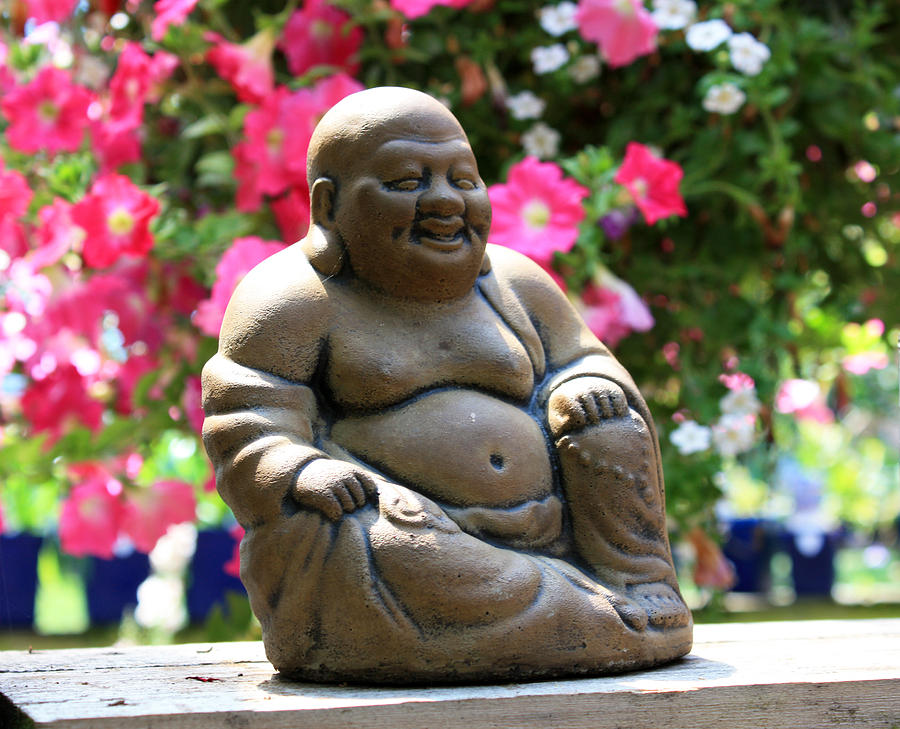 Smiling Buddha Photograph by Gerry Bates