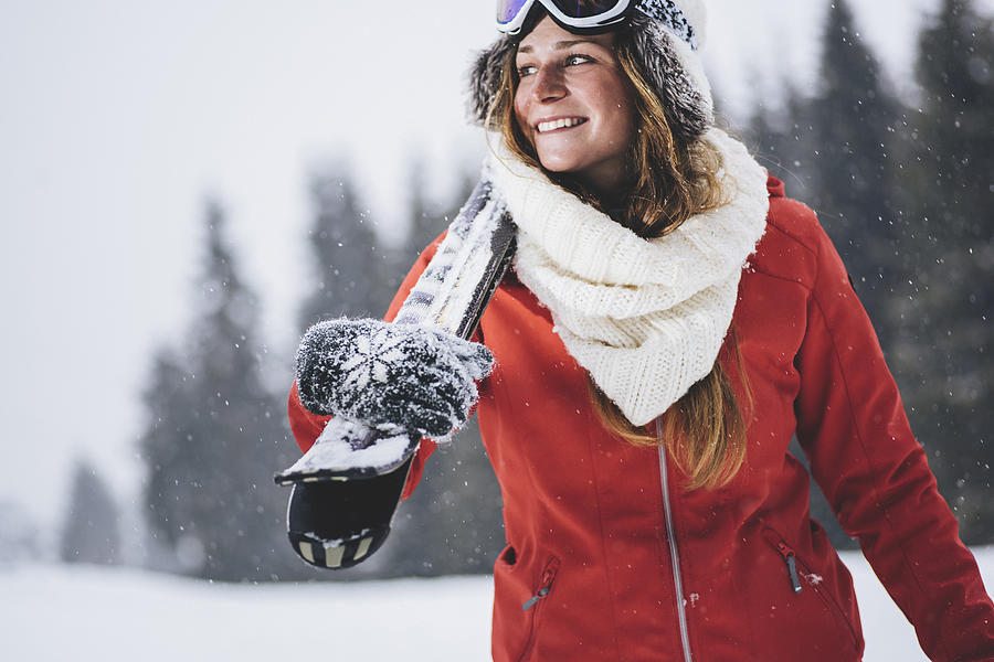Smiling skier enjoying the winter time Photograph by Mihailomilovanovic