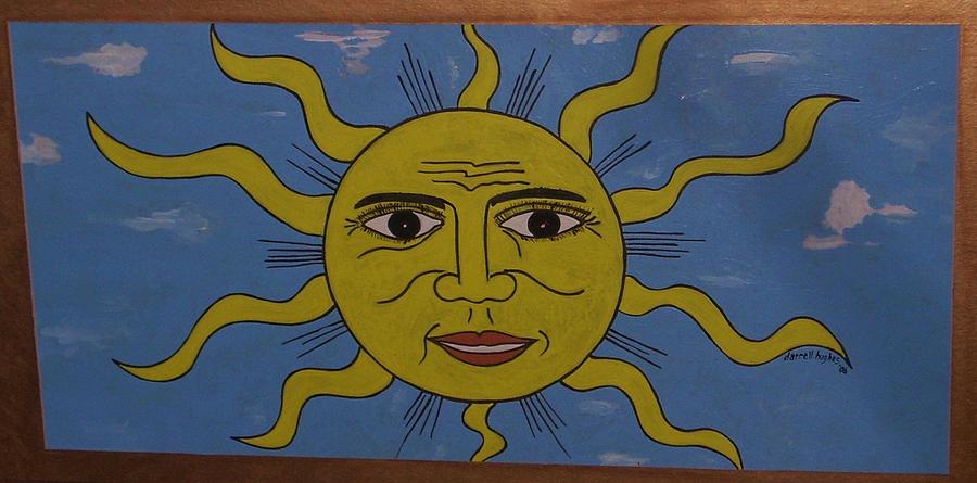 smiling sun painting