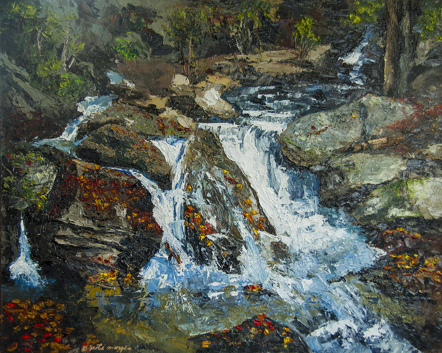 Nature Painting - Smith Creek in Autumn by Peter Muzyka