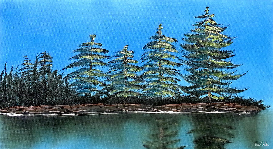 Tree Painting - Smith Lake by Tami Dalton