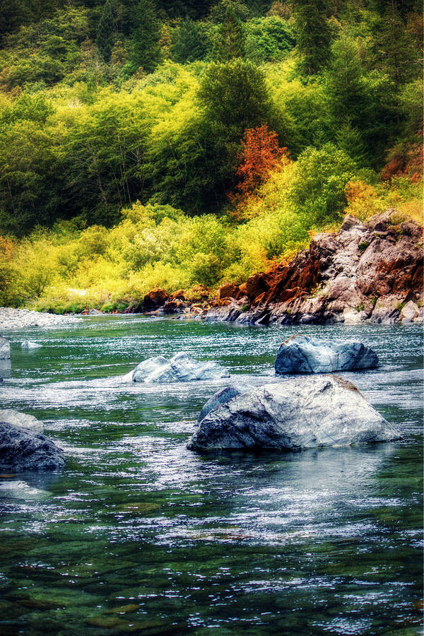 Smith River in Autumn Photograph by Melanie Lankford Photography