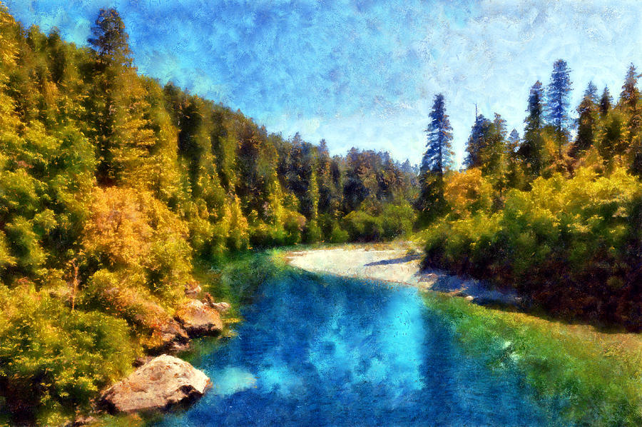 Smith River Digital Art by Kaylee Mason Pixels