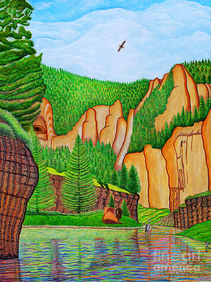 Smith River Montana Painting by Joseph J Stevens