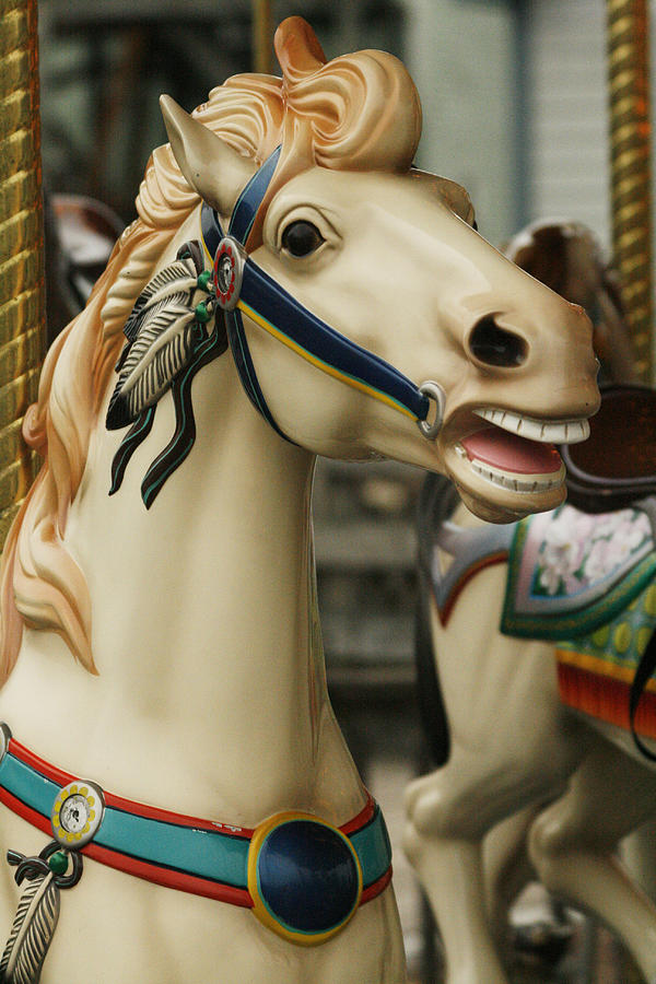 Smithville Carousel Horse II Photograph by Kristia Adams
