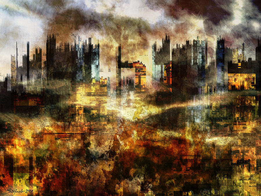 Fractal Painting - Smog II by Stefano Popovski