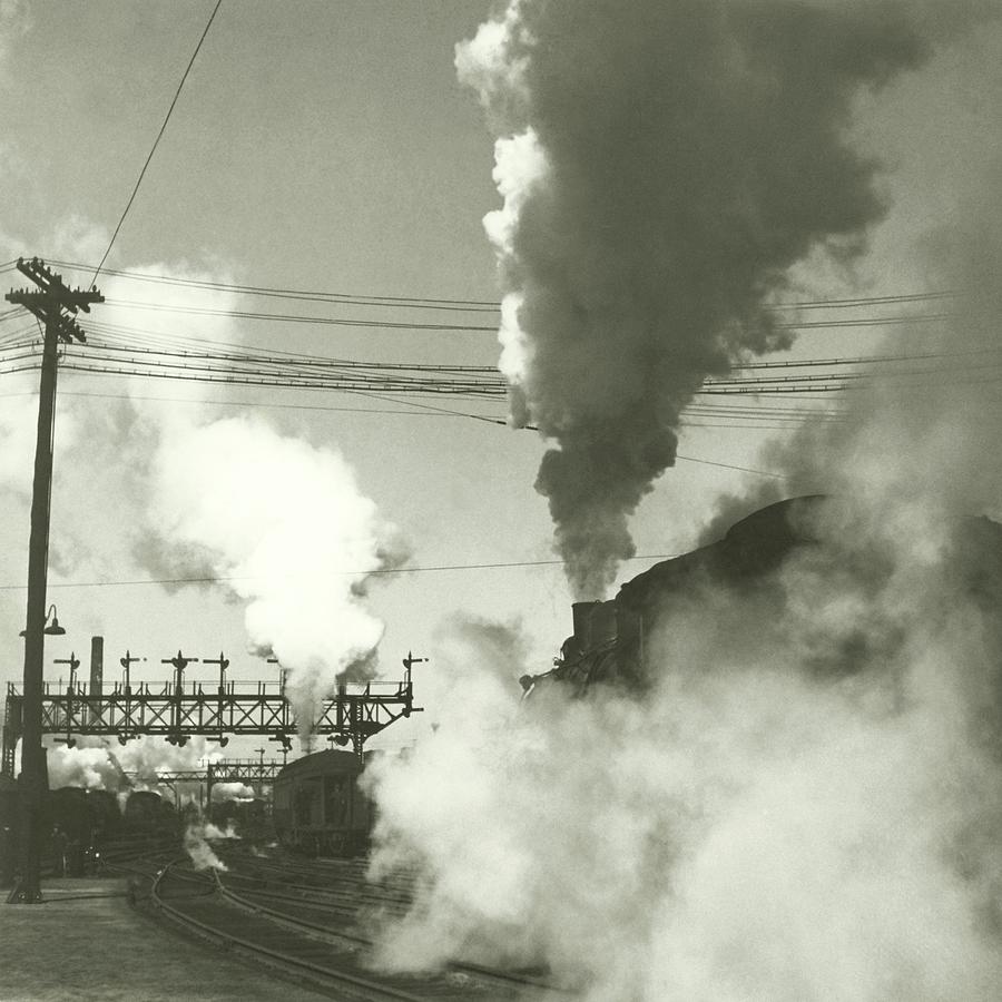 Smoke Billowing From Trains Photograph by Remie Lohse