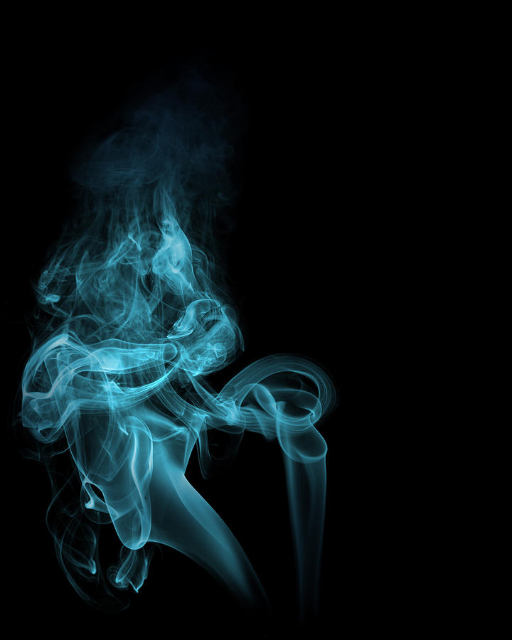Smoke in Blue Photograph by Cecil Fuselier