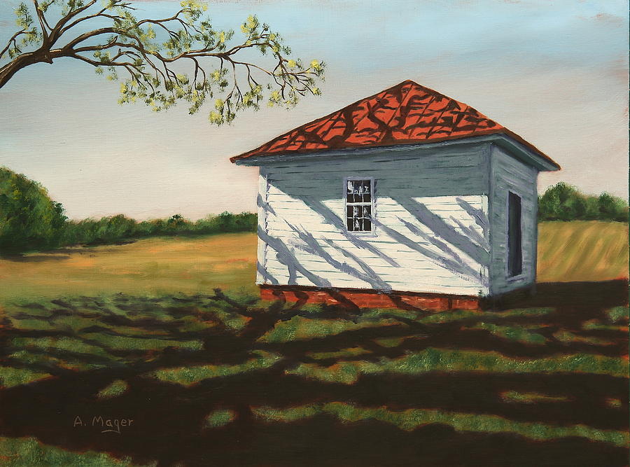 Smokehouse Painting by Alan Mager