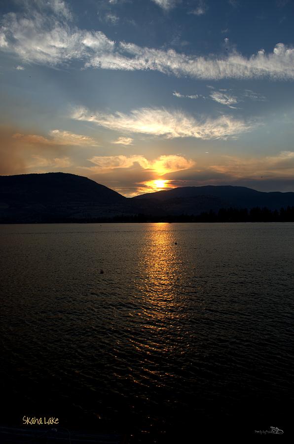 Smokey 002 Sunset Over Skaha Lake Photograph By Guy Hoffman Pixels