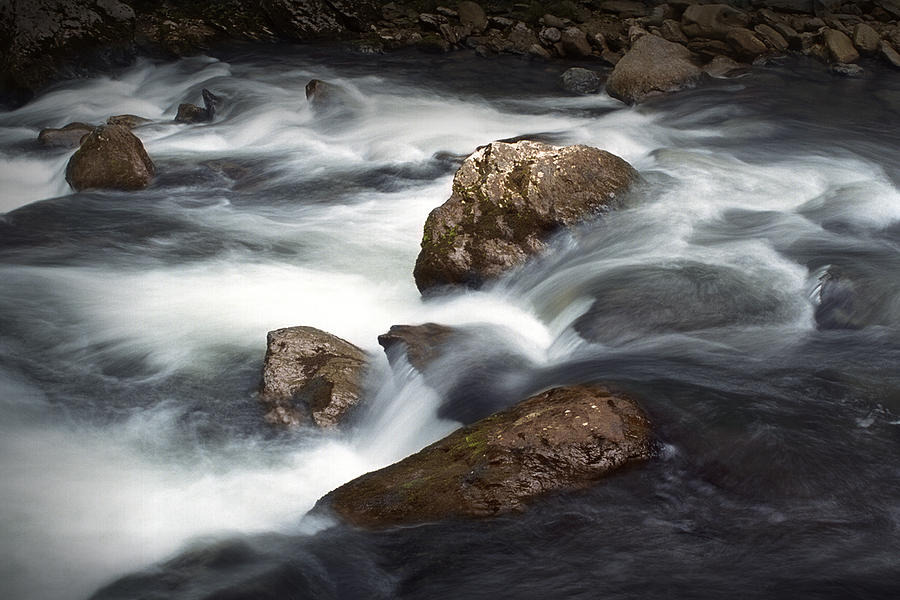 Smoky Mountain Stream in Autumn Photograph by Randall Nyhof