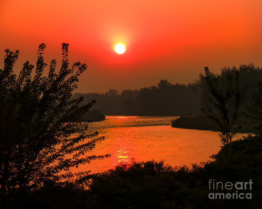 Smokey Sunrise Photograph by Robert Bales