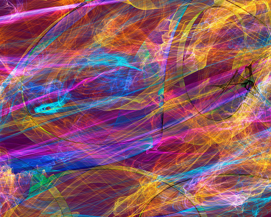 Smokey Swirls Digital Art by Rick Wicker
