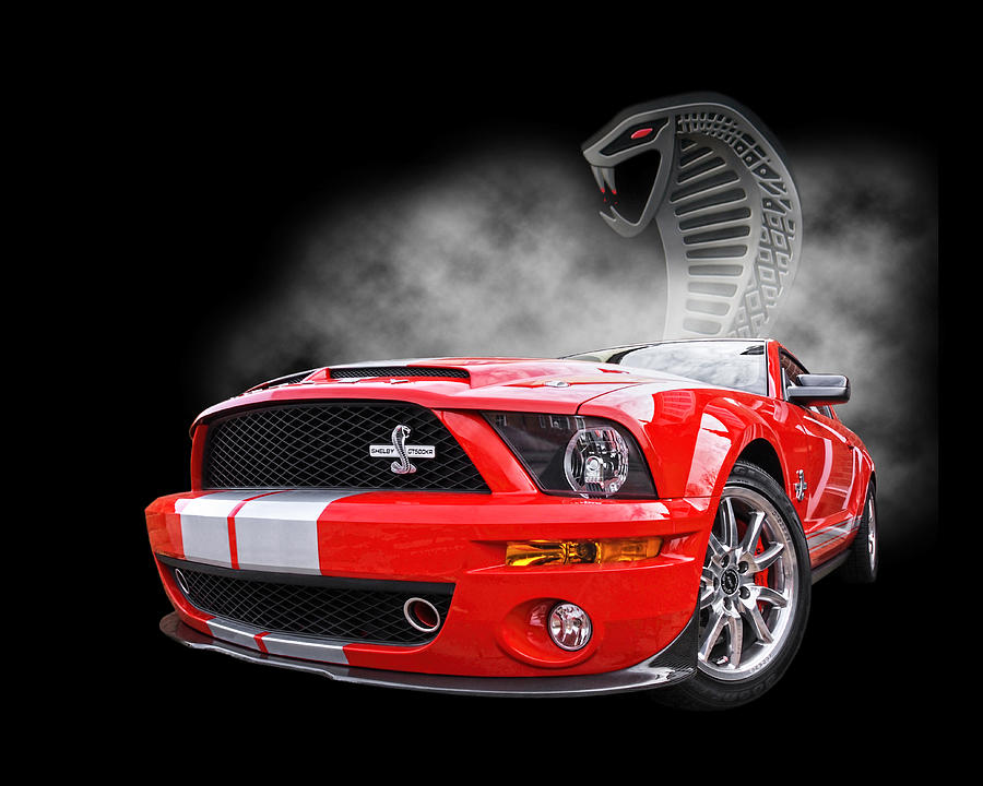 Shelby Mustang Photograph - Smokin Cobra Power - Shelby KR by Gill Billington
