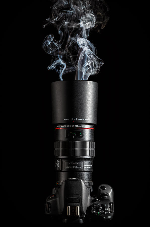 Smoking Canon Photograph by Steve Stephenson
