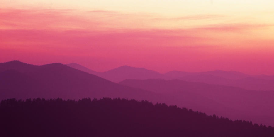 Smoky Mountain Afterglow Photograph by Harold Rau