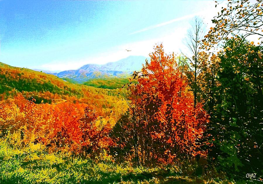 Smoky Mountain Autumn Painting by CHAZ Daugherty