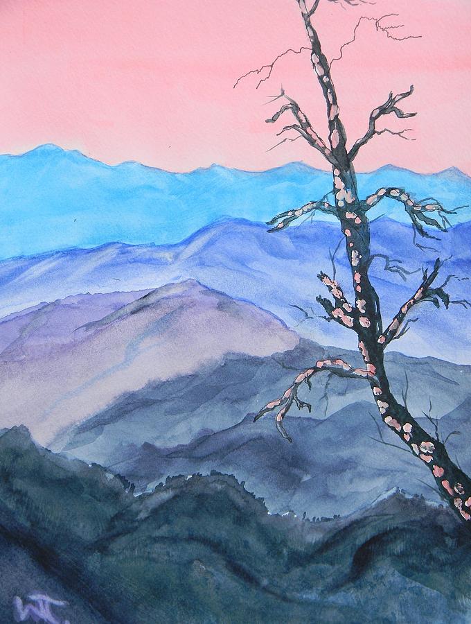 Smoky Mountain Dusk Painting by Warren Thompson