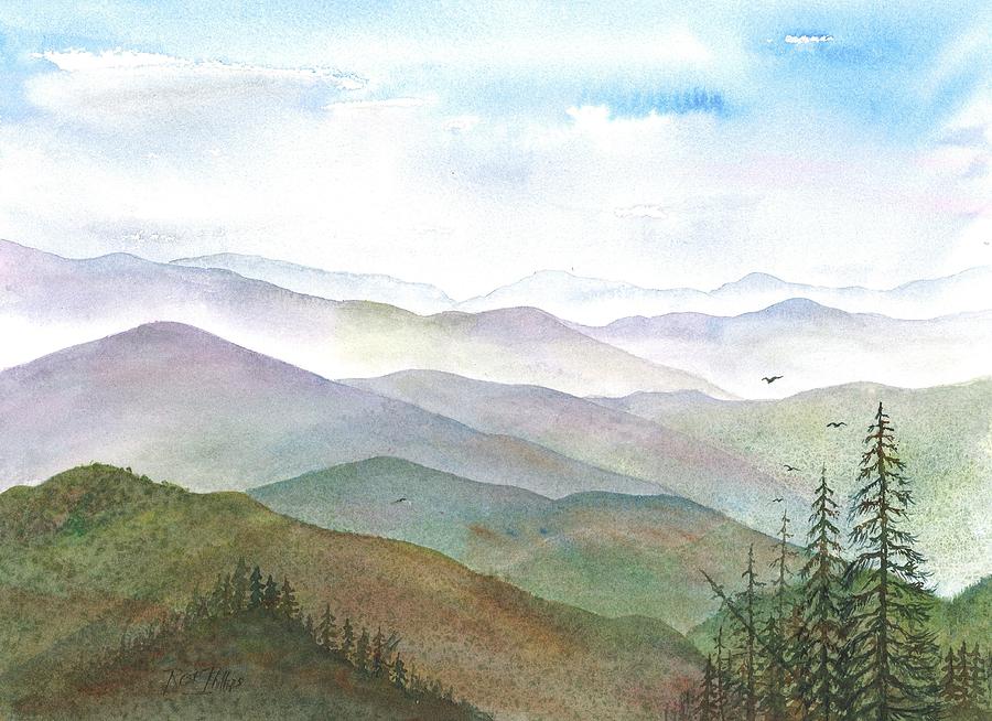 Smoky Mountain Morning Painting by Rosie Phillips